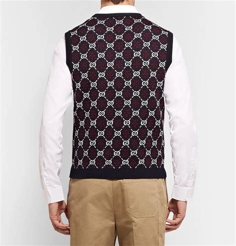 gucci sweater vest men's|gucci bulletproof vest.